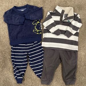 Carter’s Baby Fleece Long Sleeve and Pant Set Bundle